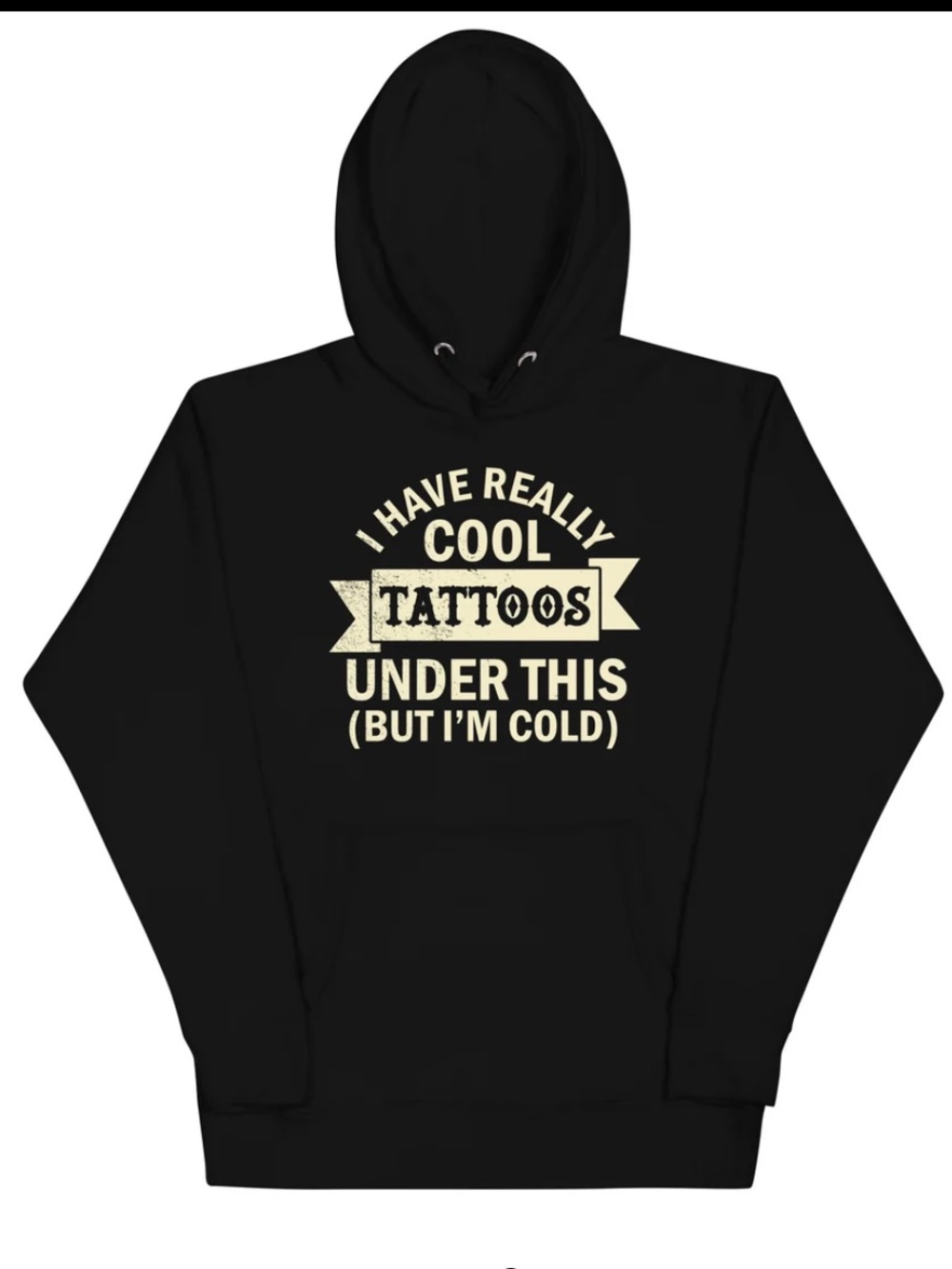 Murder Apparel 'I Have Really Cool Tattoos' Hoodie Black 3X Unisex Sweatshirt‎